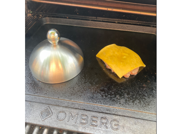 Smeltelokk for smashburgers fra Omberg 14 x 9 cm
