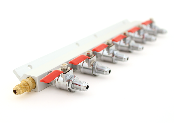 CO2 manifold med 6 uttak, MFL gjenger