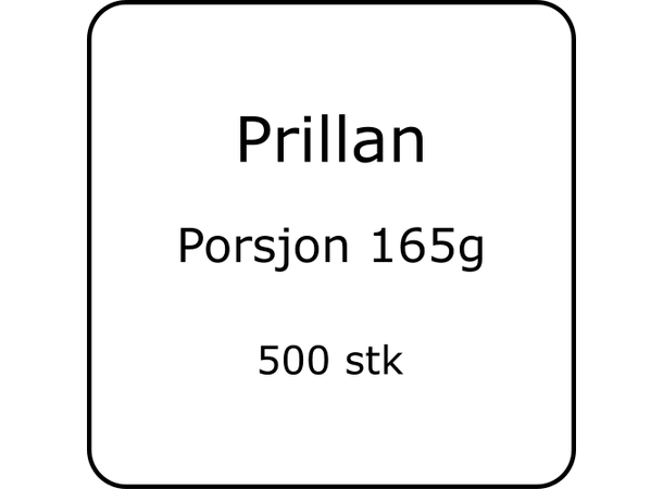 Prillan Porsjon 500stk