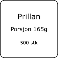 Prillan Porsjon Original 500stk Snus 13 mg/g nikotin, nettovekt 165g