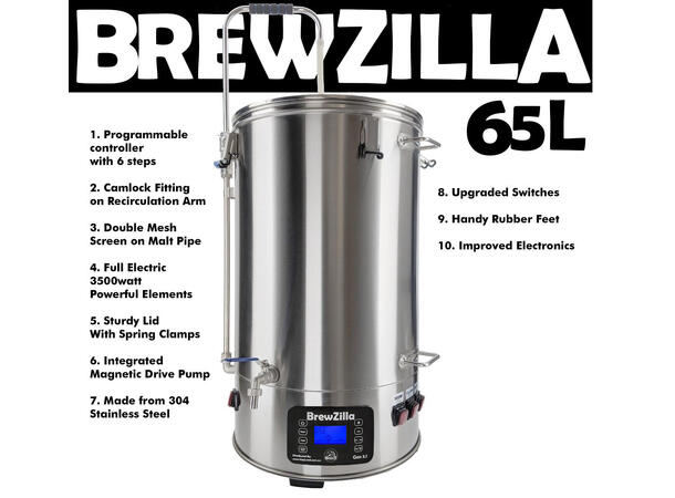 BrewZilla 65L Startpakke