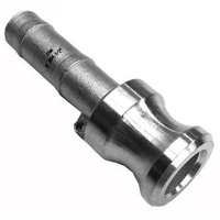 Cam Lock type E male x 1/2" nippel 1/2" - rustfritt stål