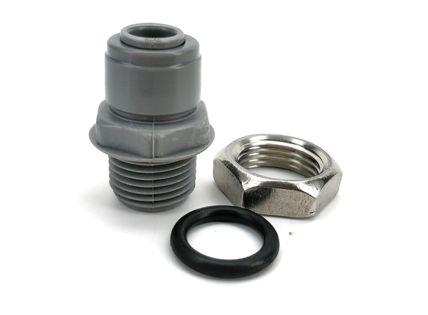 9,5mm (3/8') til 1/2" BSP med mutter