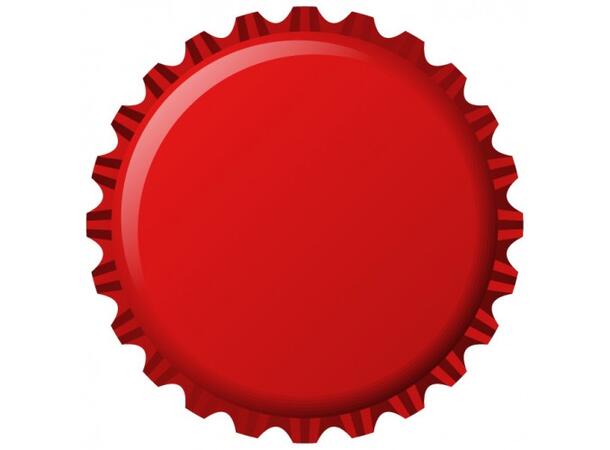 Flaskekapsler 26 mm Rød - ølbrygging