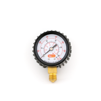 Manometer Low Pressure 0-100 psi for CO2 regulator med 1/4" NPT gjenger