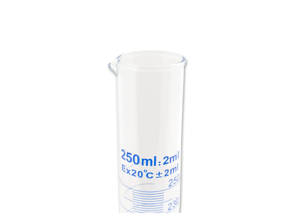 Målesylinder 250 ml | av borosilikatglass