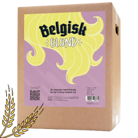Belgisk Blond allgrain ølsett Lettdrikkelig lys og fruktig belgisk ale