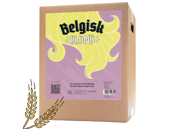 Belgisk Blond allgrain ølsett