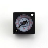 Mini gauge 0-150 psi (0-10 bar) utbyttbart manometer for mini regulator