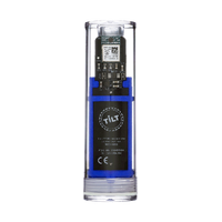 Tilt Hydrometer & termometer, blå Singel-cap versjon