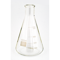 Erlenmeyer kolbe 1000 ml av borosilikatglass. 1 liter