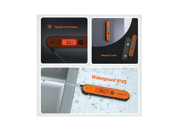 Inkbird Termometer vanntett og USB oppladbar