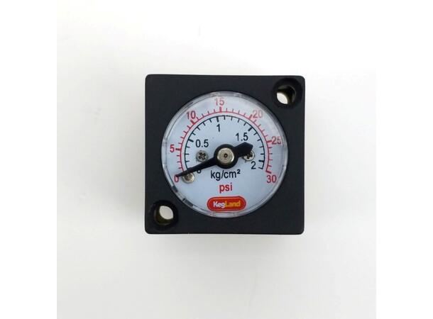 Mini gauge 0-60 psi (0-4 bar)