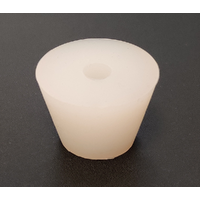 Silikonpakning for gjærlås konisk 36mm x 20mm. 9mm hull