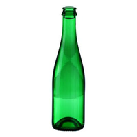 Eske med 28 stk Geuze 37,5 cl flasker grønne geuze/champagne flasker