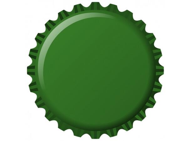 Flaskekapsler 26 mm Grønn metallic - Ølbrygging