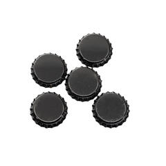 Flaskekapsler Sort 26 mm - 100 stk