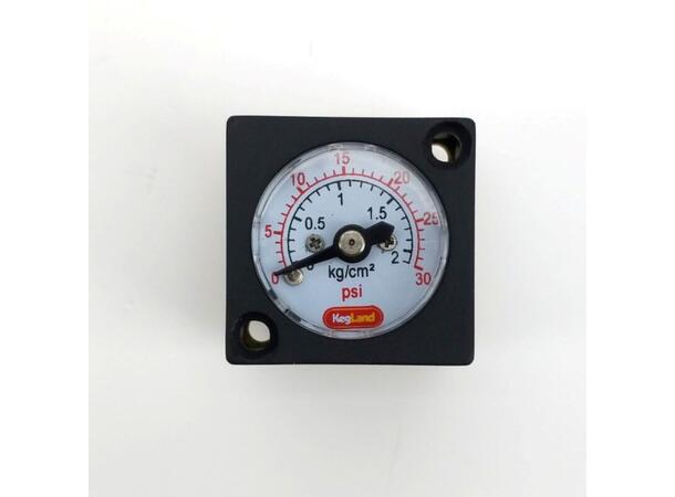 Mini gauge 0-30 psi (0-2 bar)