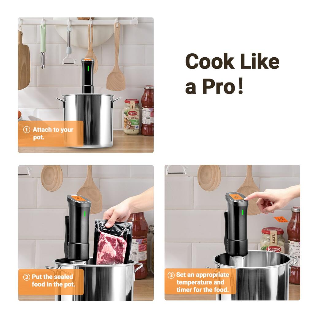 Inkbird Sous Vide Cooker ISV-200W | 1000W, med wifi appstyring ...