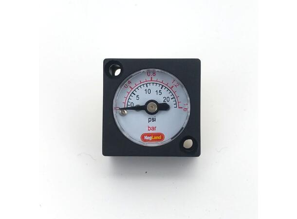 Mini gauge 0-15 psi (0-1 bar)