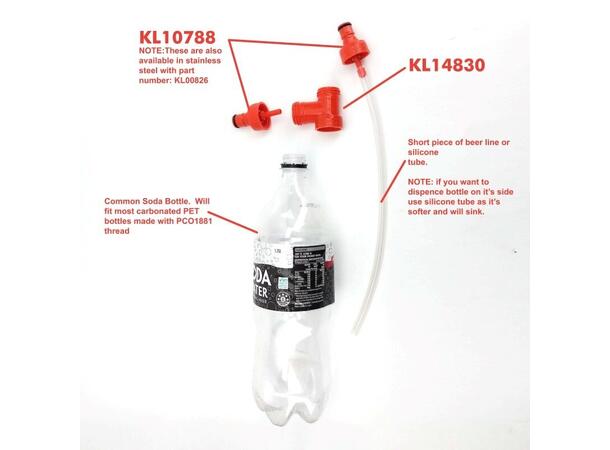 Carbonation Cap Tee Adapter