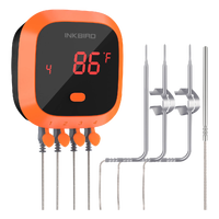 Vanntett BBQ termometer med 4 prober med bluetooth overføring til app