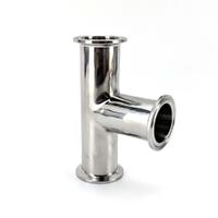 1.5" T-stykke Tri-Clamp rustfritt stål