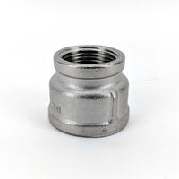 3/4" BSP til 1" BSP overgang rustfritt stål