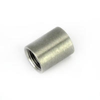 3/8" BSP rørmuffe rustfritt stål
