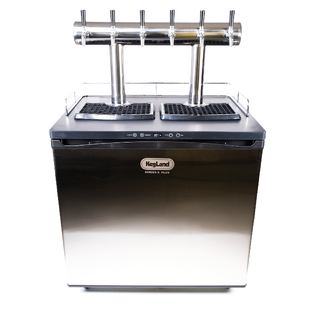 Series X Plus - pakke med 6 kraner Kegerator med tappetårn for 6 kraner
