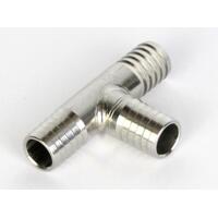 13mm T-stykke slangenippel rustfritt stål