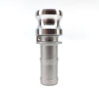 Cam Lock type E male x 1" nippel 1" - rustfritt stål