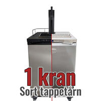Series X Kegerator 1 kran - sort tårn Kampanjetilbud