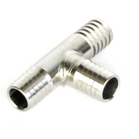 10mm T-stykke slangenippel rustfritt stål