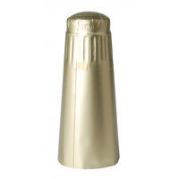 Aluminiumshetter for champagneflaske 100 stk - Gull