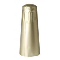 Aluminiumshetter for champagneflaske 100 stk - Gull