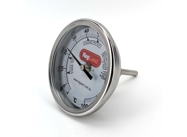 Termometer med 3 tommers display og 42mm probe