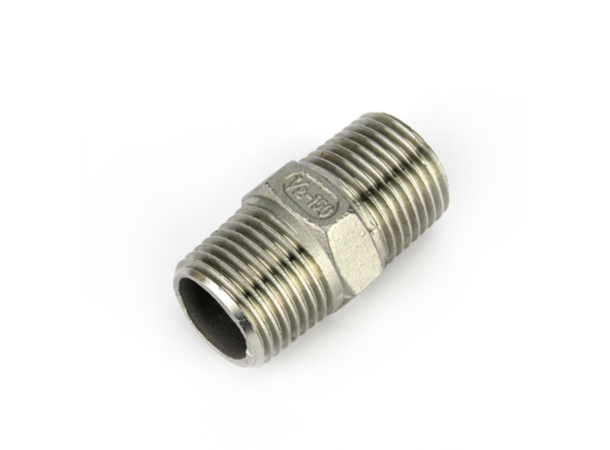 Rørnippel med mutter, 1/2" BSP