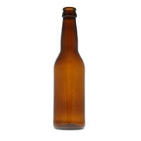 Eske med 50 stk 0,33 l flasker brune long-neck flasker