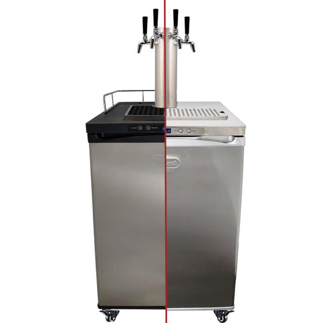 Series X Kegerator - pakke med 4 kraner Kegerator med tappetårn for 4 kraner