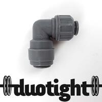 Albue 6,35mm (1/4") Screwlock x 8mm Duotight Hurtigkobling