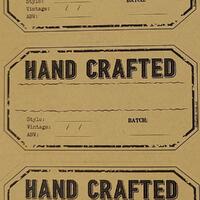 10 stk etiketter til flasker Vintage Craft Labels