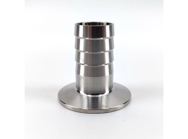 1,5" overgang til 25mm slangenippel.  Tri Clover Clamp