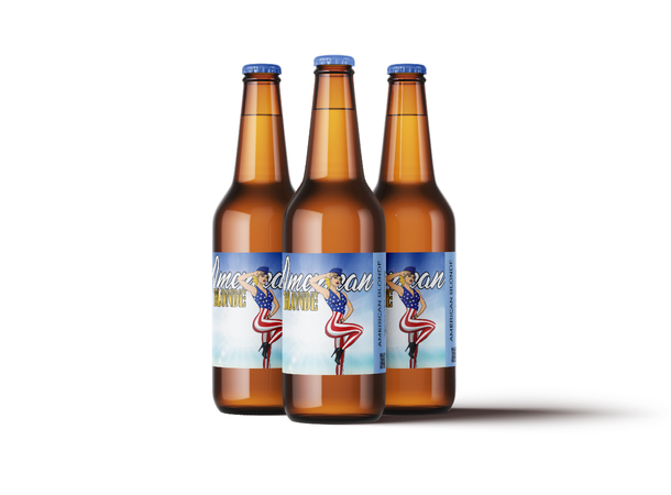 American Blonde Etikett 60 stk