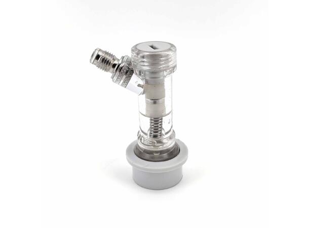 Ball lock for CO2 med tilbakeslagsventil med MFL gjenger