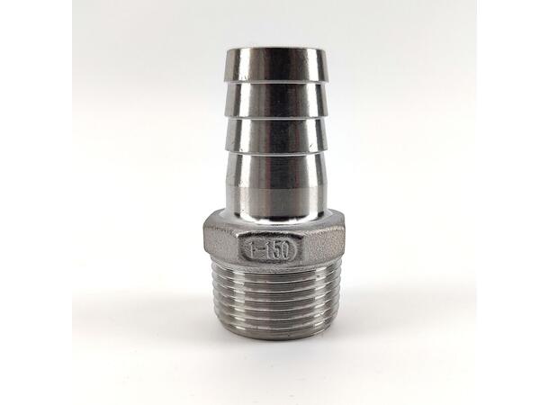 Overgang 1" BSP male til 25mm nippel