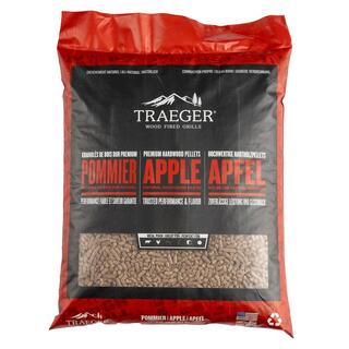 Traeger Apple Pellets 9 kg bag Lett fruktig r&#248;ysmak
