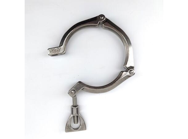 3" Tri-Clamp klemme 3-leddet, rustfritt stål