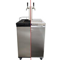 Series X Kegerator - pakke med 2 kraner Kegerator med tappetårn for 2 kraner