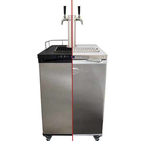 Series X Kegerator - pakke med 2 kraner Kegerator med tappetårn for 2 kraner